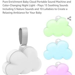 New- Pure Enrichment - Color Changing Baby Cloud Sound Machine, 15 Sounds
